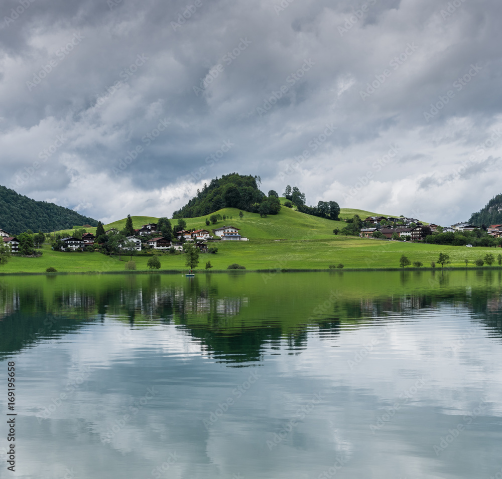 Fototapeta premium The mountain lake Thiersee in Tyrol, Austria