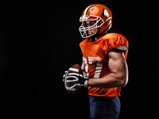 American football sportsman player