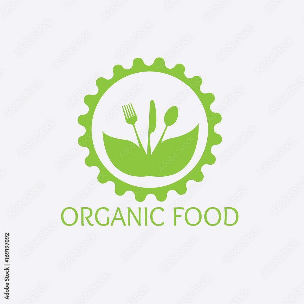 organic food logo organic food logo