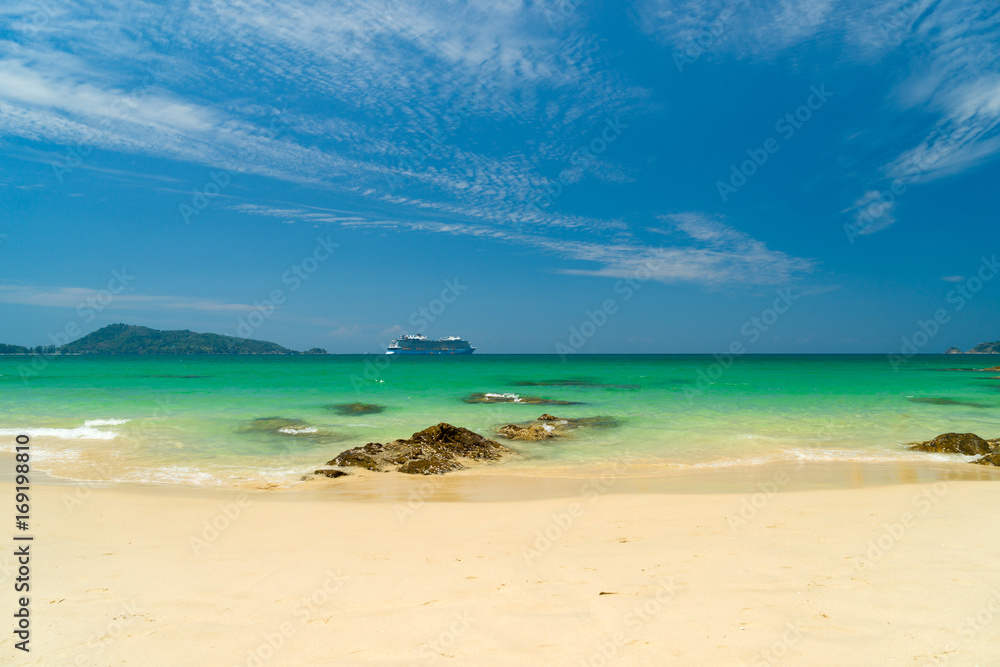Tropical beach of Patong Phuket island Tropical beach of Patong Phuket island