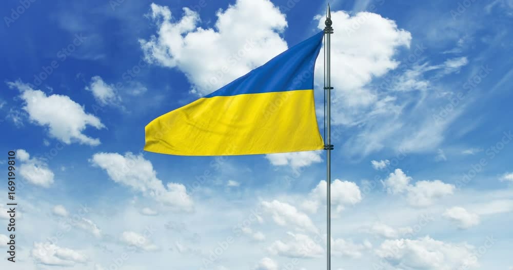 Ukraine flag animation, alpha channel Ukraine flag animation, alpha channel