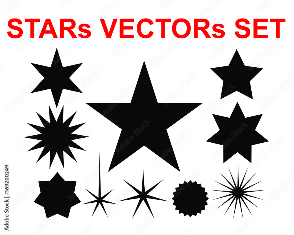 Stars Vector star - Vector icon set star Icon Vector / star icon set / star- Vector ...