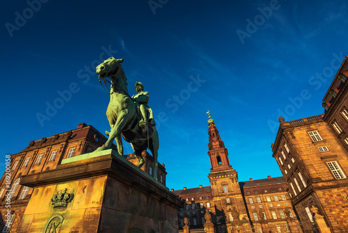 Equestrian statue of King Christian the 9th Copenhagen Denmark photo