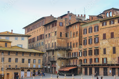 Siena town city view, Italy
