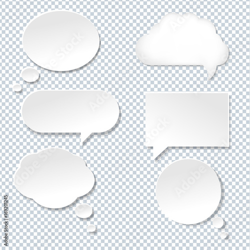 Speech Bubble With Old paper