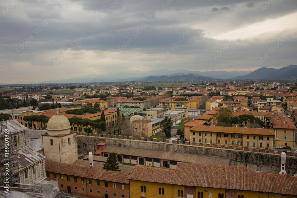 Typical italian panorama in Pisa