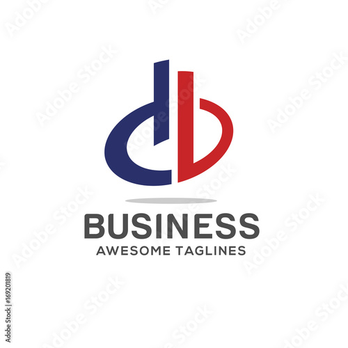 db letter logo design vector illustration template, D letter logo vector, letter D and B logo vector, creative Letter DB letter logo