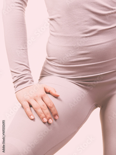 Wallpaper Mural Sport fit woman in thermal clothes. Torontodigital.ca