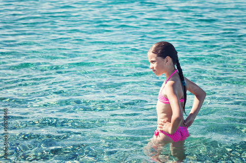 Teen girl enjoying the sea © nata_rass