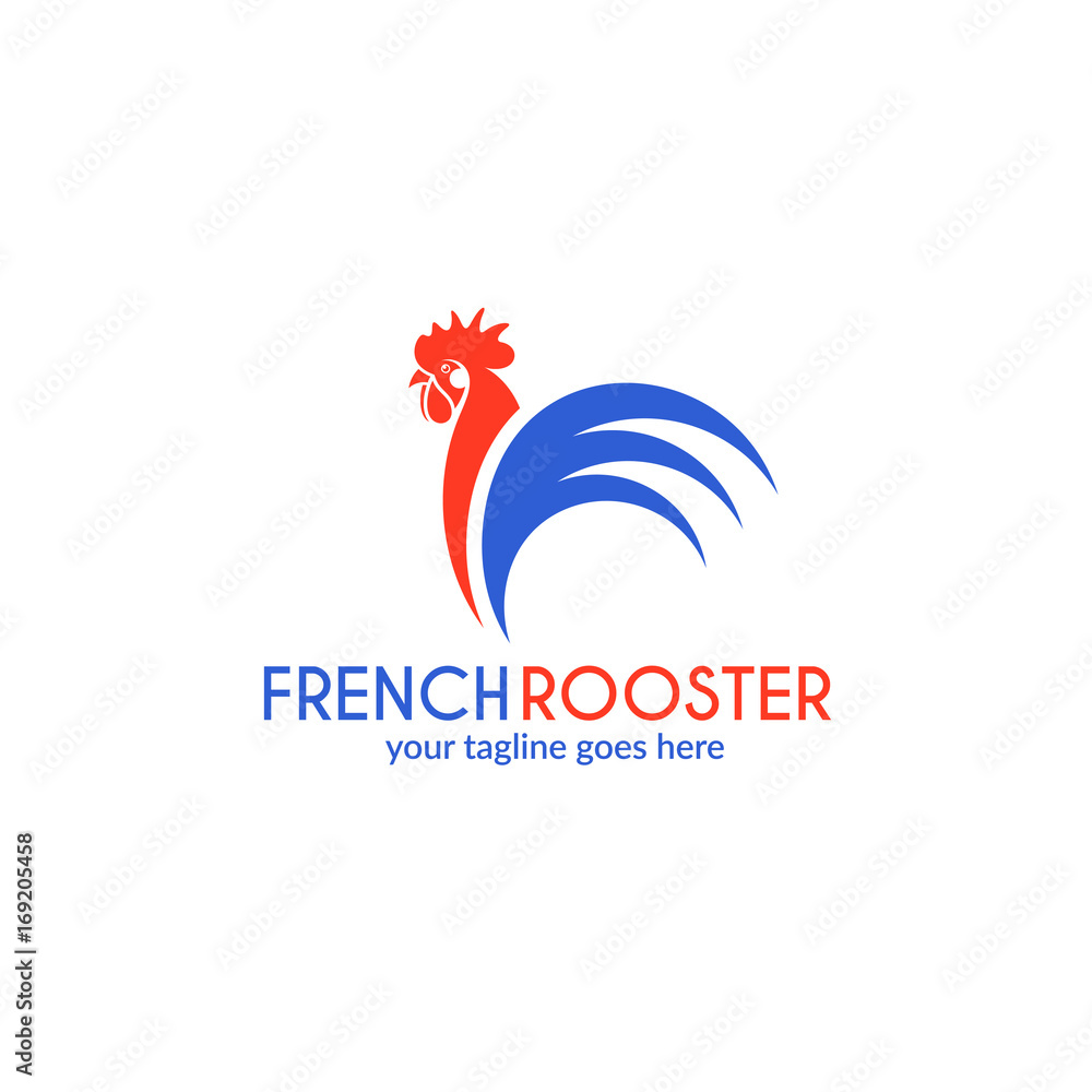 Fototapeta premium Logo francuskiego koguta