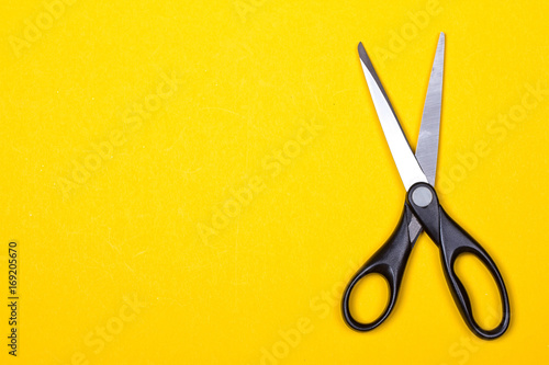 Black stationery scissors