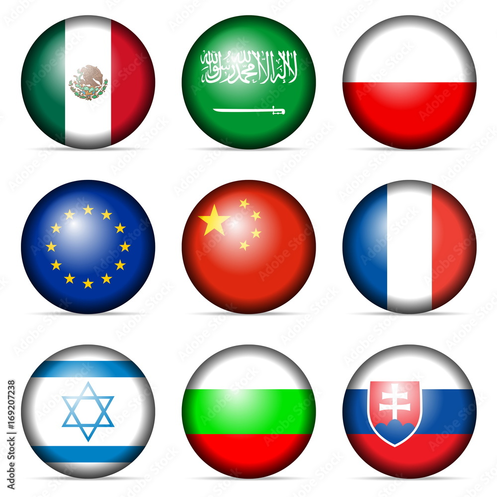 National flag set National flag set