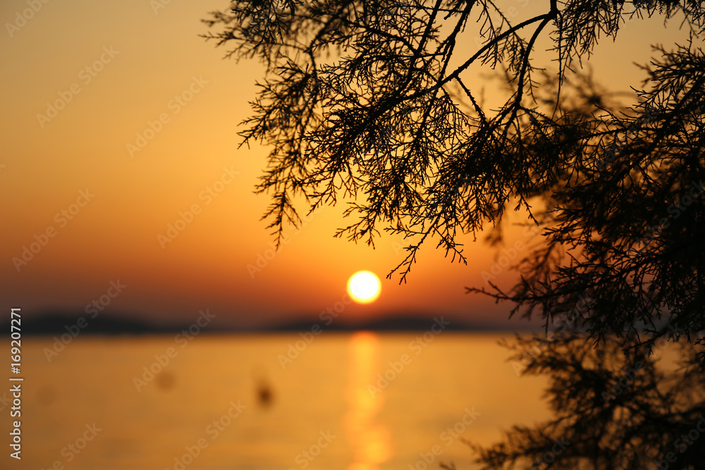 Sunset in Croatia, Adriatic