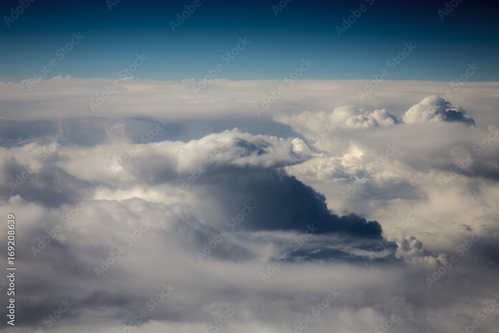 over the clouds