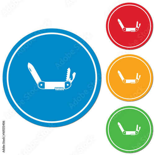 Camping knife icon