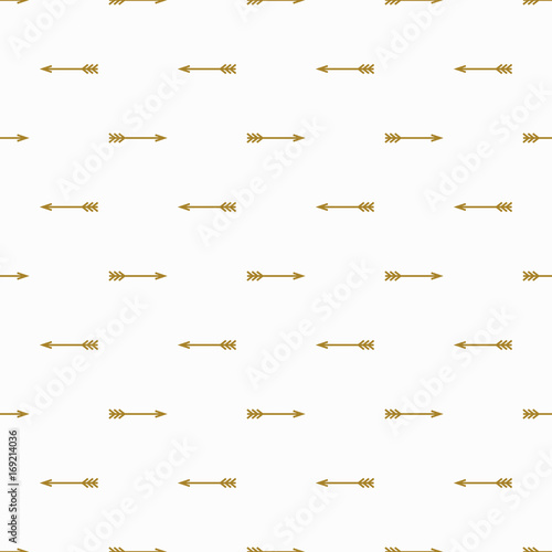 Gold arrow seamless pattern...
