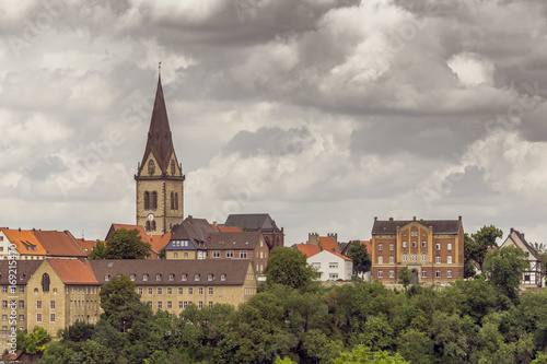 Stadtbild von Warburg Westfalen mit Blick aus Süd