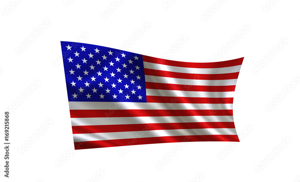 Image of the American flag. Image of the American flag.