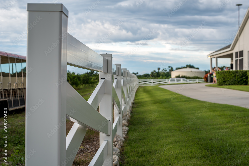 Fototapeta premium Farmland Fence 