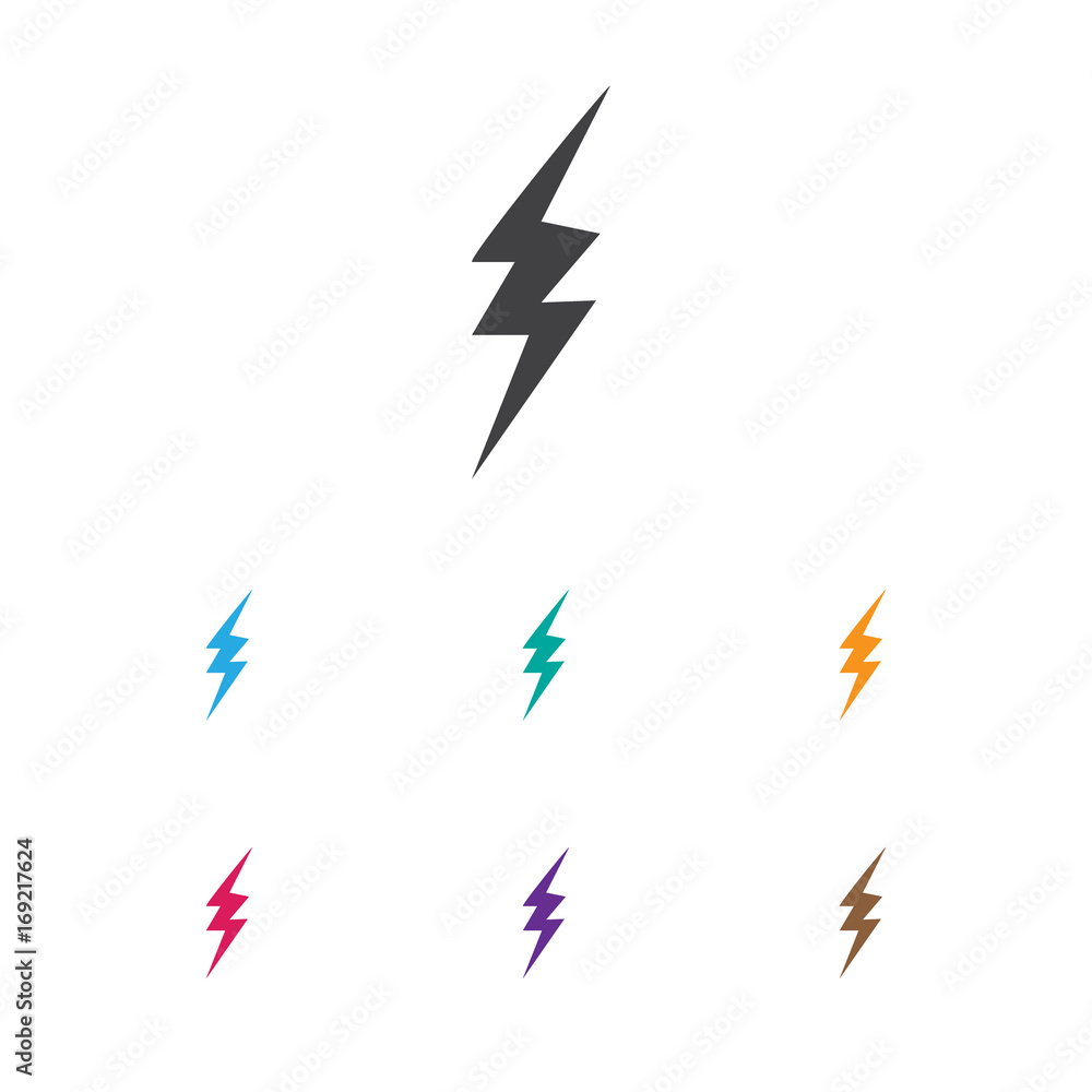 Vector Illustration Of Air Symbol On Current Shock Icon. Premium Quality  Isolated High Voltage Element In Trendy Flat Style. Stock Vector | Adobe  Stock