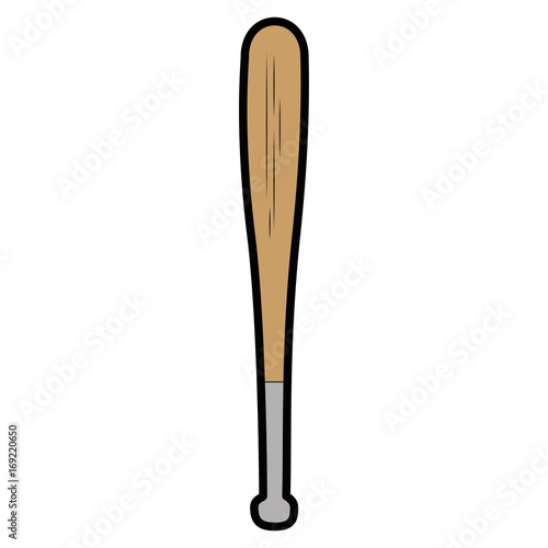 baseball bat icon over white background vector illustration