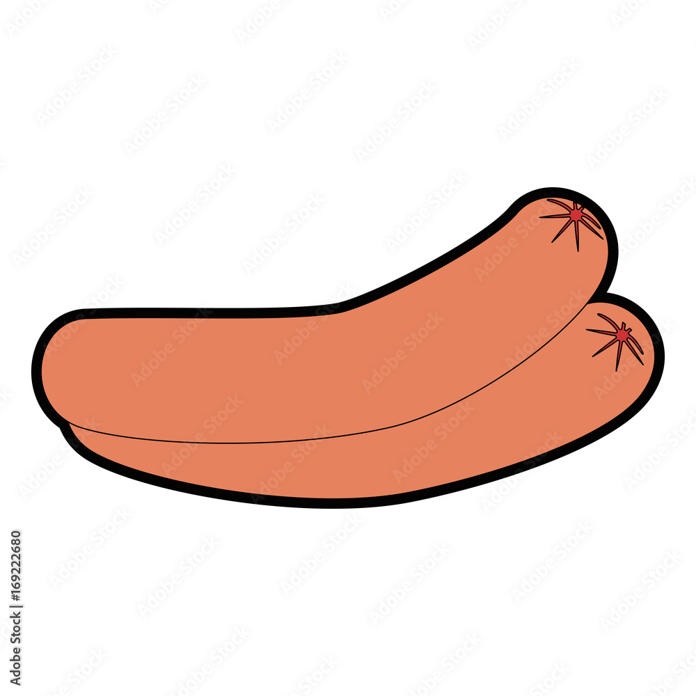 sausages icon over white background vector illustration sausages icon over white background vector illustration
