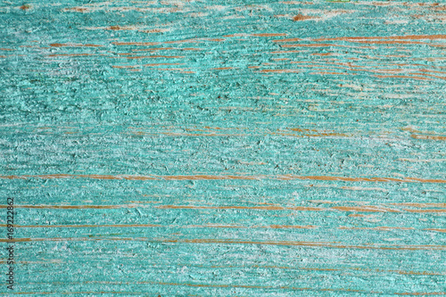 Rustic wooden background in mint color