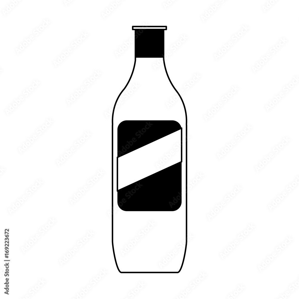 bottle with blank label icon image vector illustration design black and black and bottle with blank label icon image vector illustration design black and black and