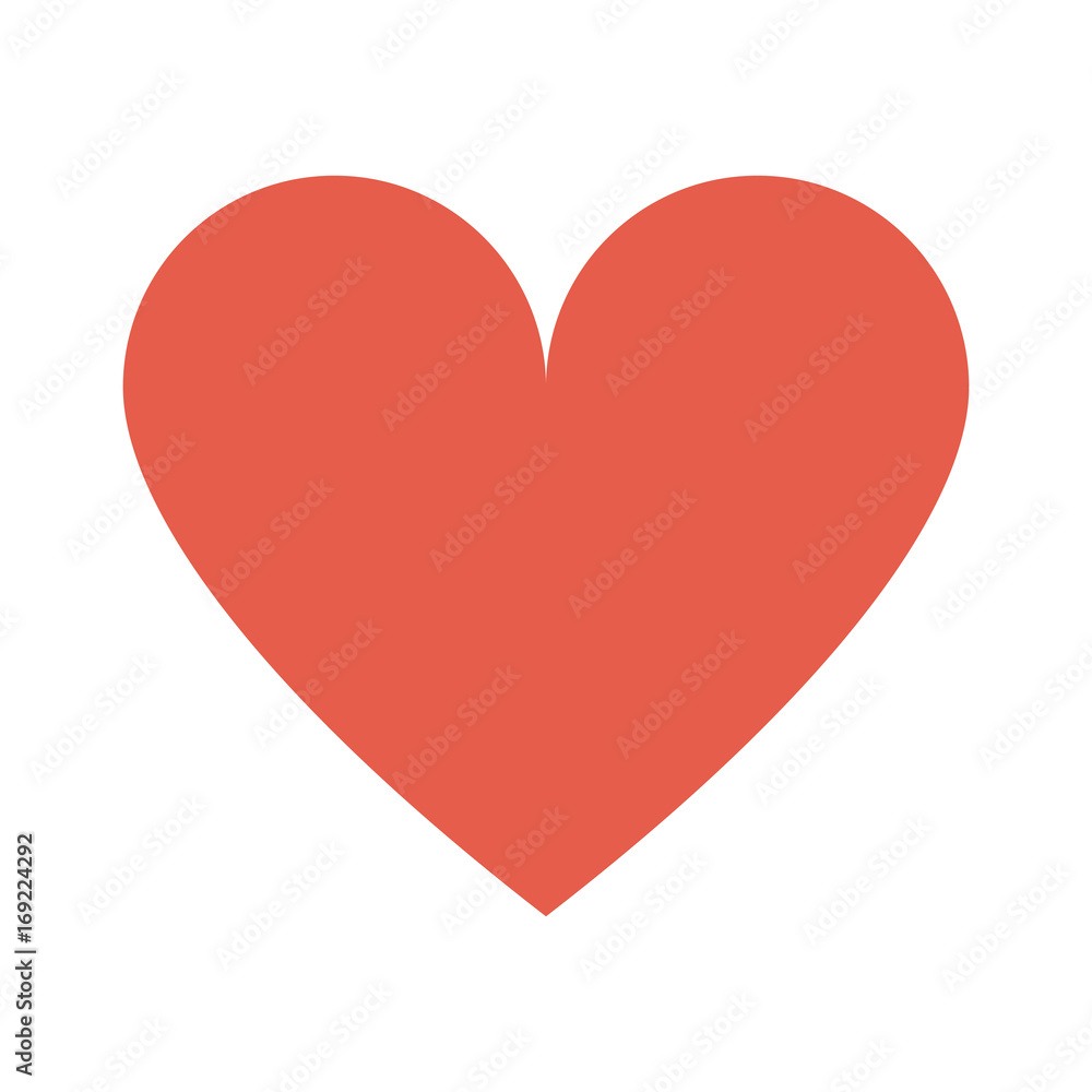 cartoon heart icon image vector illustration design 
