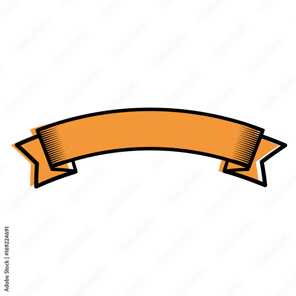 Decorative ribbon banner icon vector illustration graphic design Decorative ribbon banner icon vector illustration graphic design