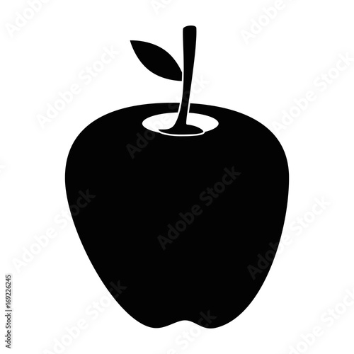 apple delicious fruit icon vector illustration graphic design