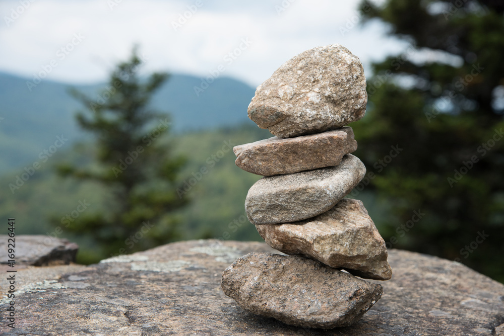Zen stones in the mountains // Blue Ridge Mountains, North Carolina Zen stones in the mountains // Blue Ridge Mountains, North Carolina