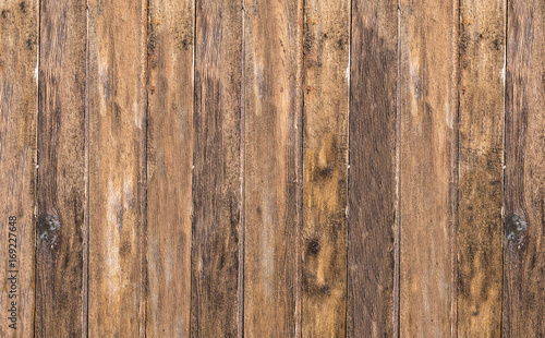 Texture of a folded board old weather-beaten brown with vertical lines grunge background