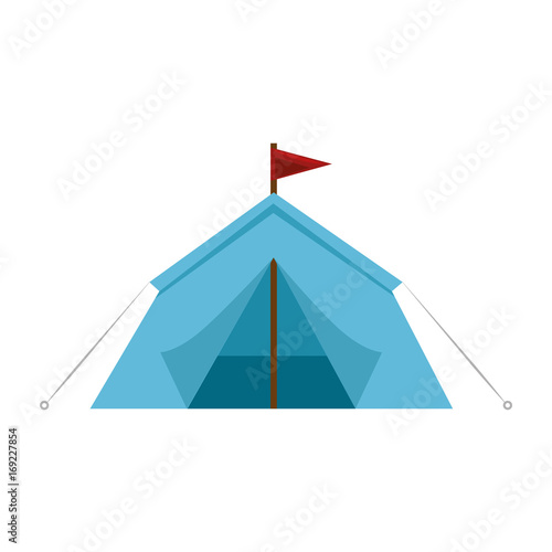 Camping tent isolated icon vector illustration graphic design