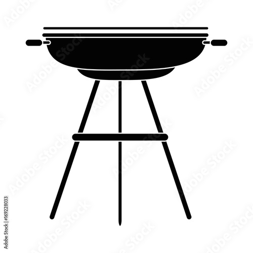 Bbq grill sausages icon vector illustration graphic design