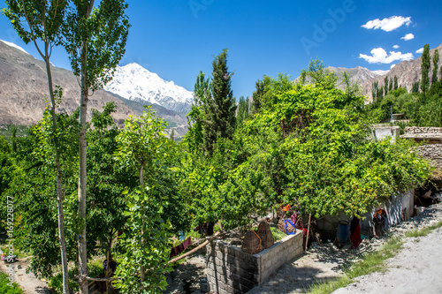 A view of Karimabad with beautiful and adorable farmhouse