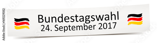 Bundestagswahl September 2017 - Datum Termin