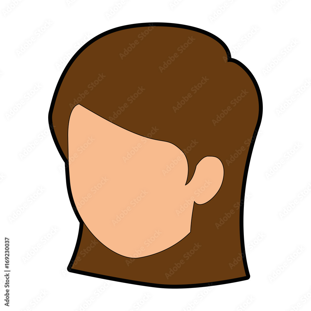 Woman cartoon smiling icon vector illustration graphic design Woman cartoon smiling icon vector illustration graphic design