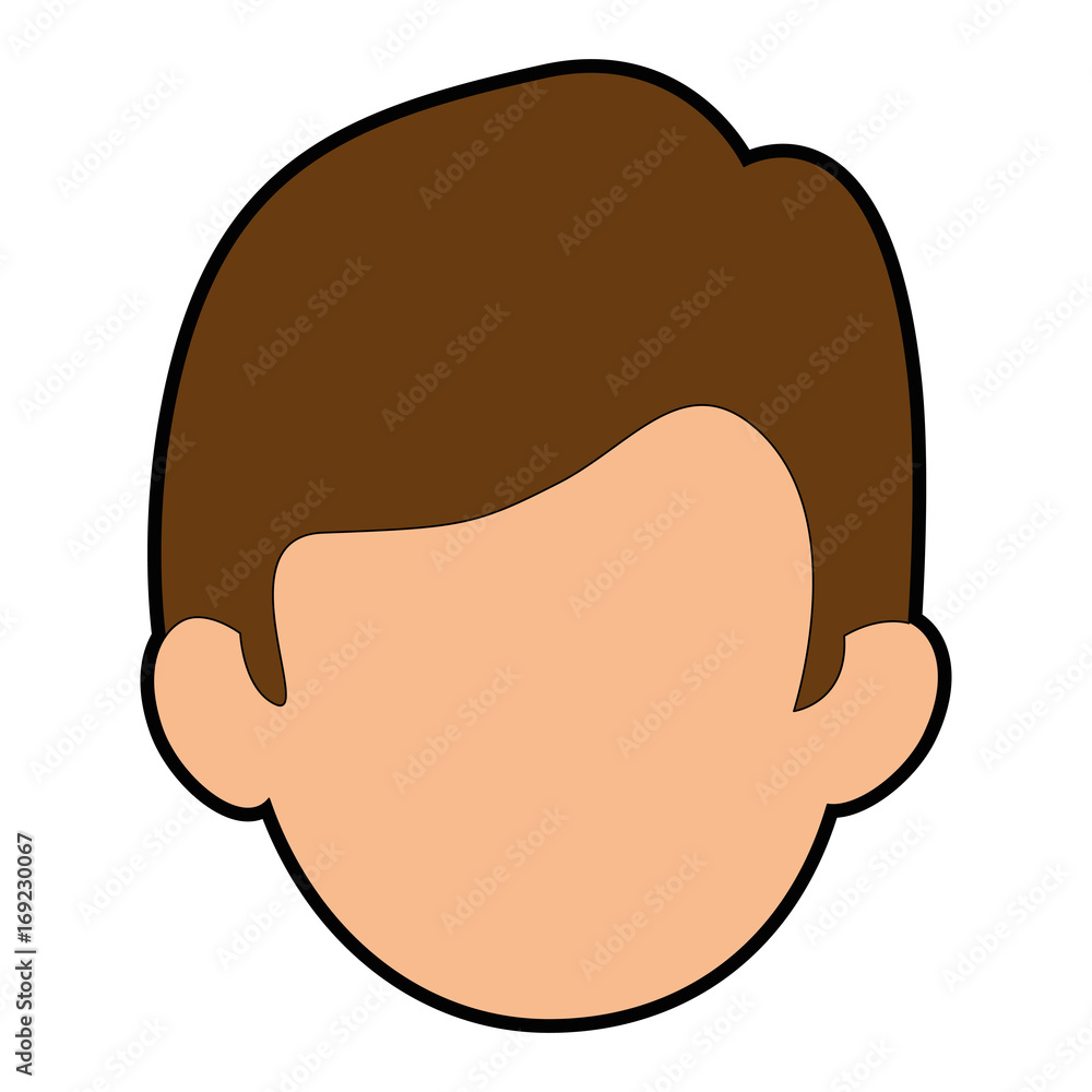 Man cartoon smiling icon vector illustration graphic design Man cartoon smiling icon vector illustration graphic design