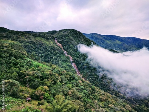 green mountains landscape cold photo