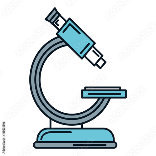 microscope medical isolated icon vector illustration design