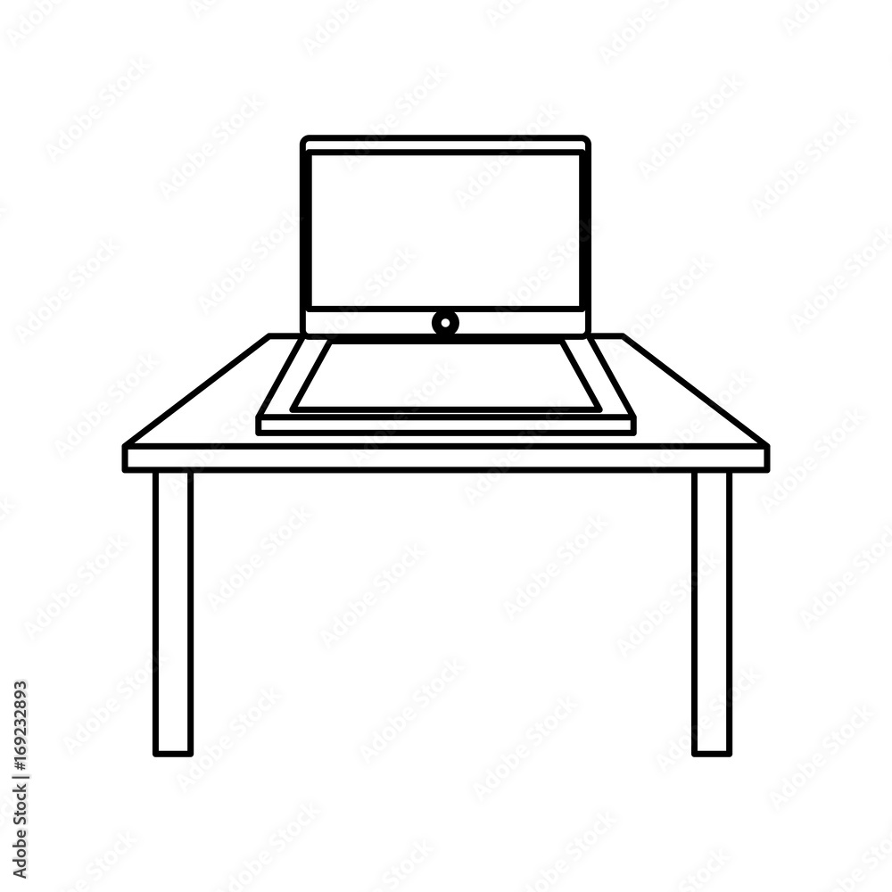 Laptop pc technology icon vector illustration graphic design Laptop pc technology icon vector illustration graphic design