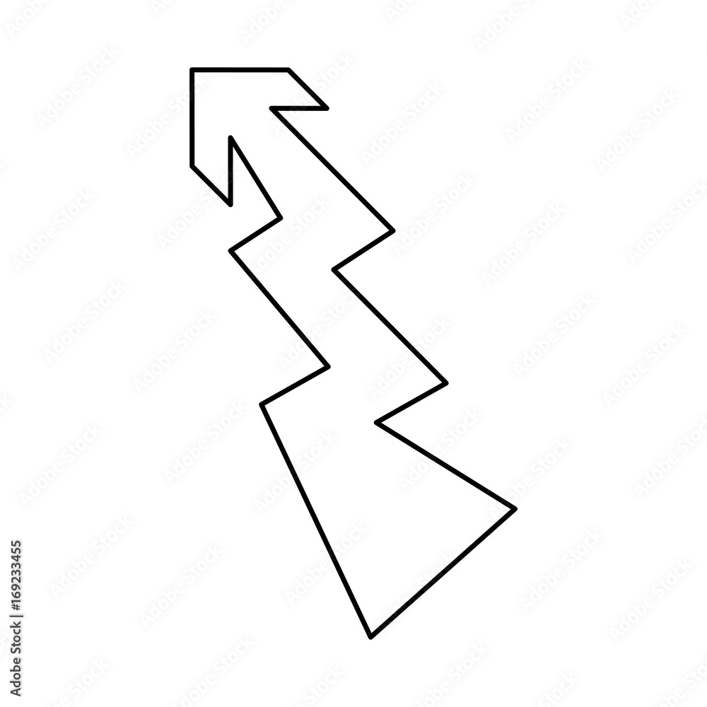 Fototapeta premium logotype arrow curve icon vector illustration graphic design