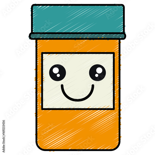 bottle medical drug icon vector illustration design