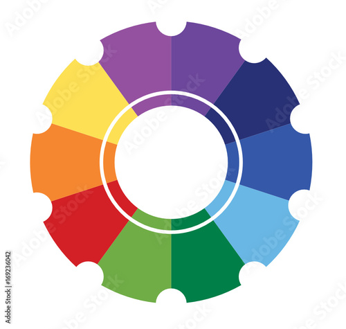 Ten Part Gear Puzzle Graphic