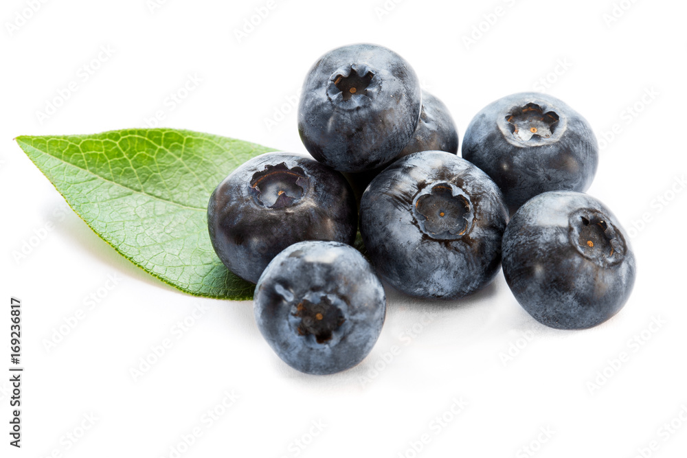 Blueberries isolated on white Blueberries isolated on white