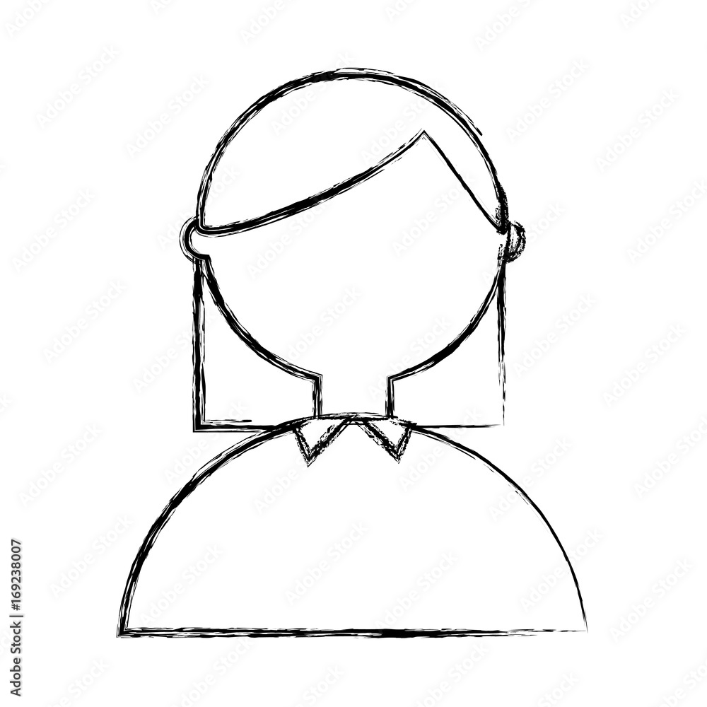 Geek woman cartoon icon vector illustration graphic design Geek woman cartoon icon vector illustration graphic design