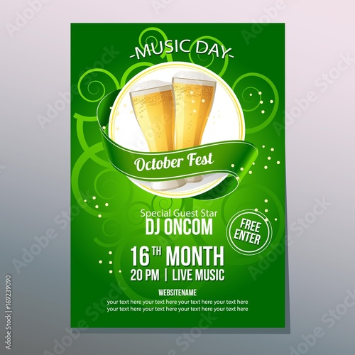 october fest night poster