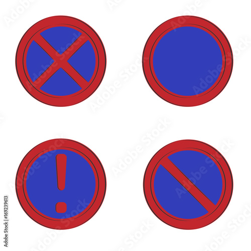 Sign ban, prohibition, No Sign, No symbol, Not Allowed isolated on white background. Vector illustration Free Download Sign ban, prohibition, No Sign, No symbol, Not Allowed isolated on white background. Vector illustration - GFXLoad