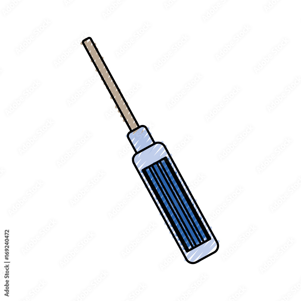 Obraz premium computer screwdriver tool icon vector illustration graphic design
